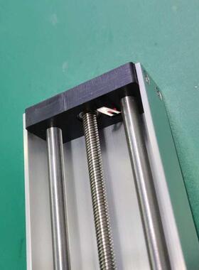 Y370型 直流减速电机 直线导轨滑台 U型槽静音铜套光轴带限位开关