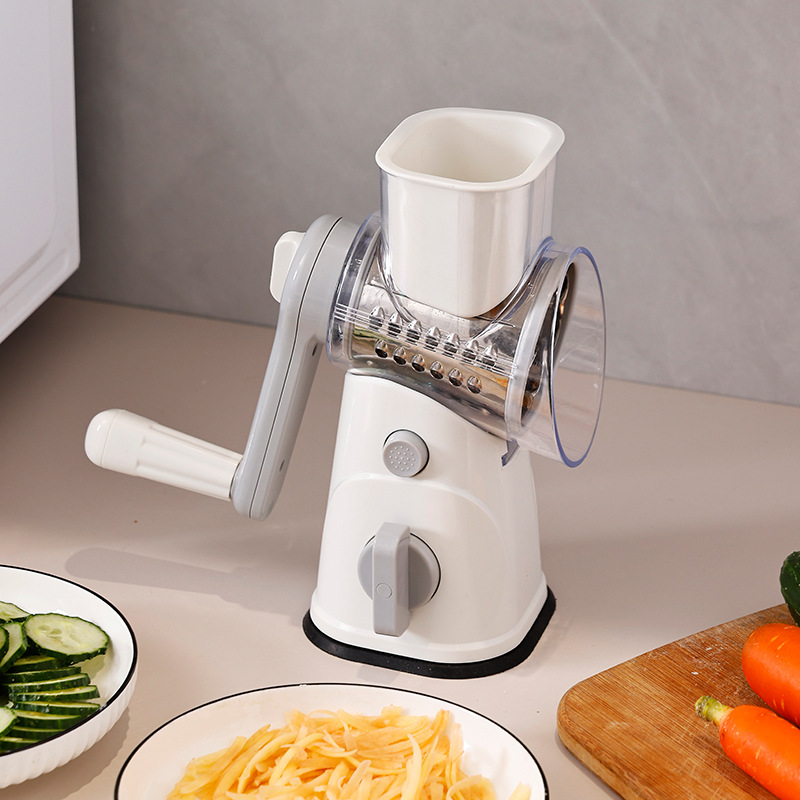 厨房切菜器滚筒切菜器手摇切菜土豆切片机刨丝机切丝器