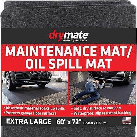 亚马逊跨境毛毡地垫车库吸水防油汽车维修垫防滑防溢油垫后备箱垫