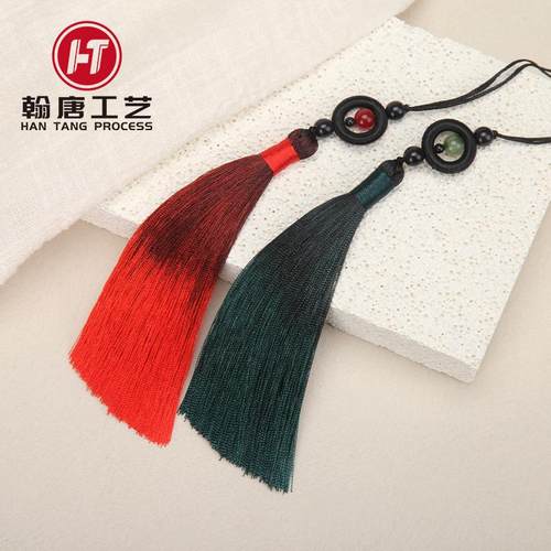 13厘米双色转运珠渐变流苏穗子发簪吊坠服装辅料吊穗配件量大价优