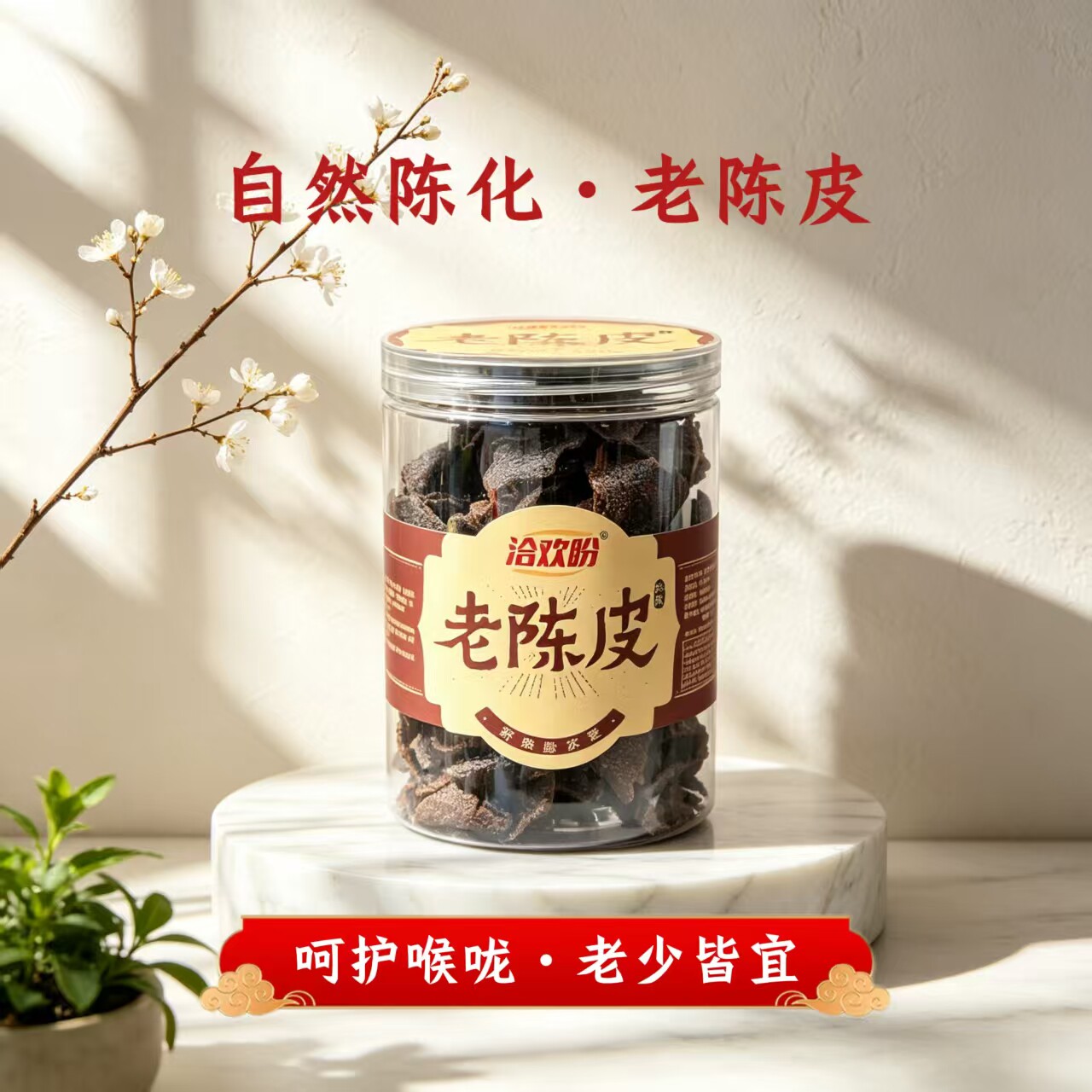 正宗老陈皮官方旗舰店广东九制橘子皮老人润护嗓零食泡水蜜饯果脯