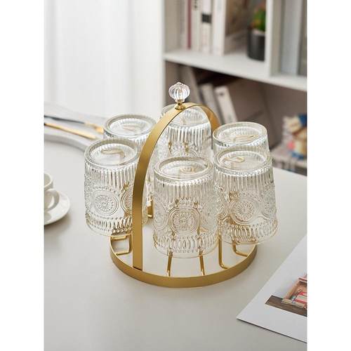 水杯支架杯架玻璃杯托盘挂茶杯茶具放杯子架子收纳置物架家用客厅