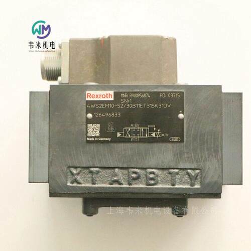 REXROTH力士乐伺服阀R900781091 4WS2EM10-52/30B11ET315K31BV