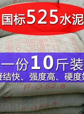 高标525小袋散装水泥高强度卫生间漏水墙面裂缝修补速干砌墙防漏