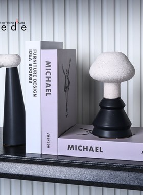 现代简约样板房民宿家居书房儿童房书柜书桌客厅玄关软装饰品摆件