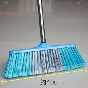 大扫把硬粗毛户外扫帚单个不锈钢杆家用室外庭院塑料老式扫地笤帚