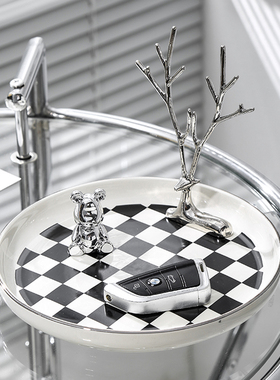 进门入户玄关放钥匙收纳摆件门口客厅酒柜家居装饰品乔迁新居礼品