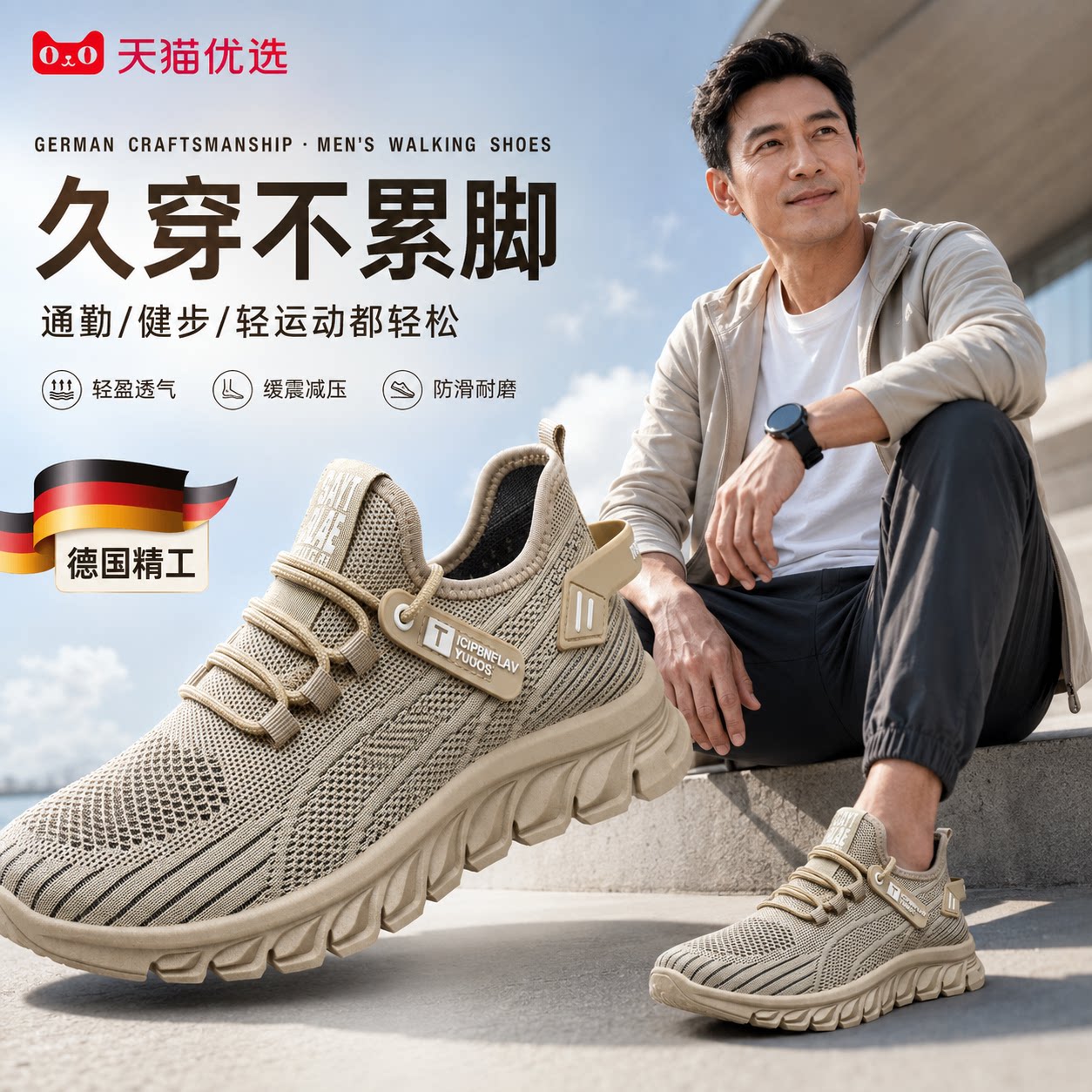 【央ma力荐】透气休闲男鞋