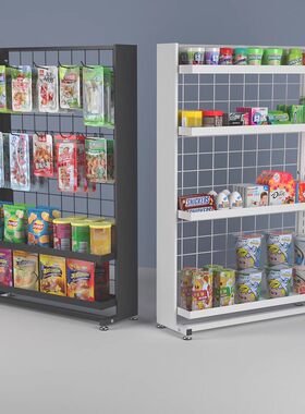 收银台前小货架收银台前小货架展示架超市便利店零食食品带挂钩收