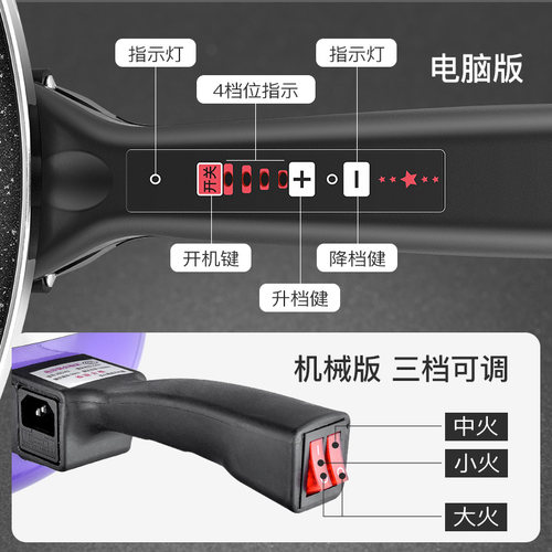 臻纳德电炒铁锅 电锅无涂层铸铁电炒菜炒锅多功能 电炒一体锅家用 - 封面