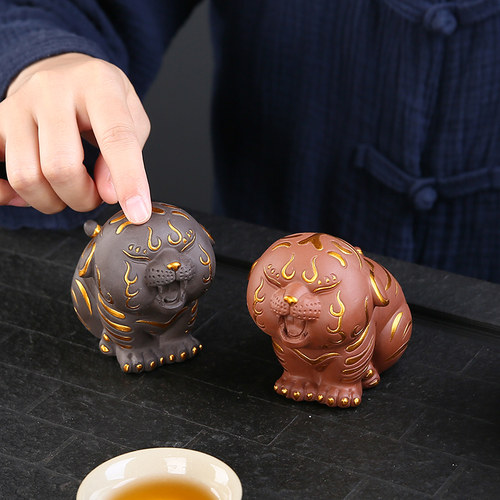 紫砂茶宠摆件精品可养手工茶玩