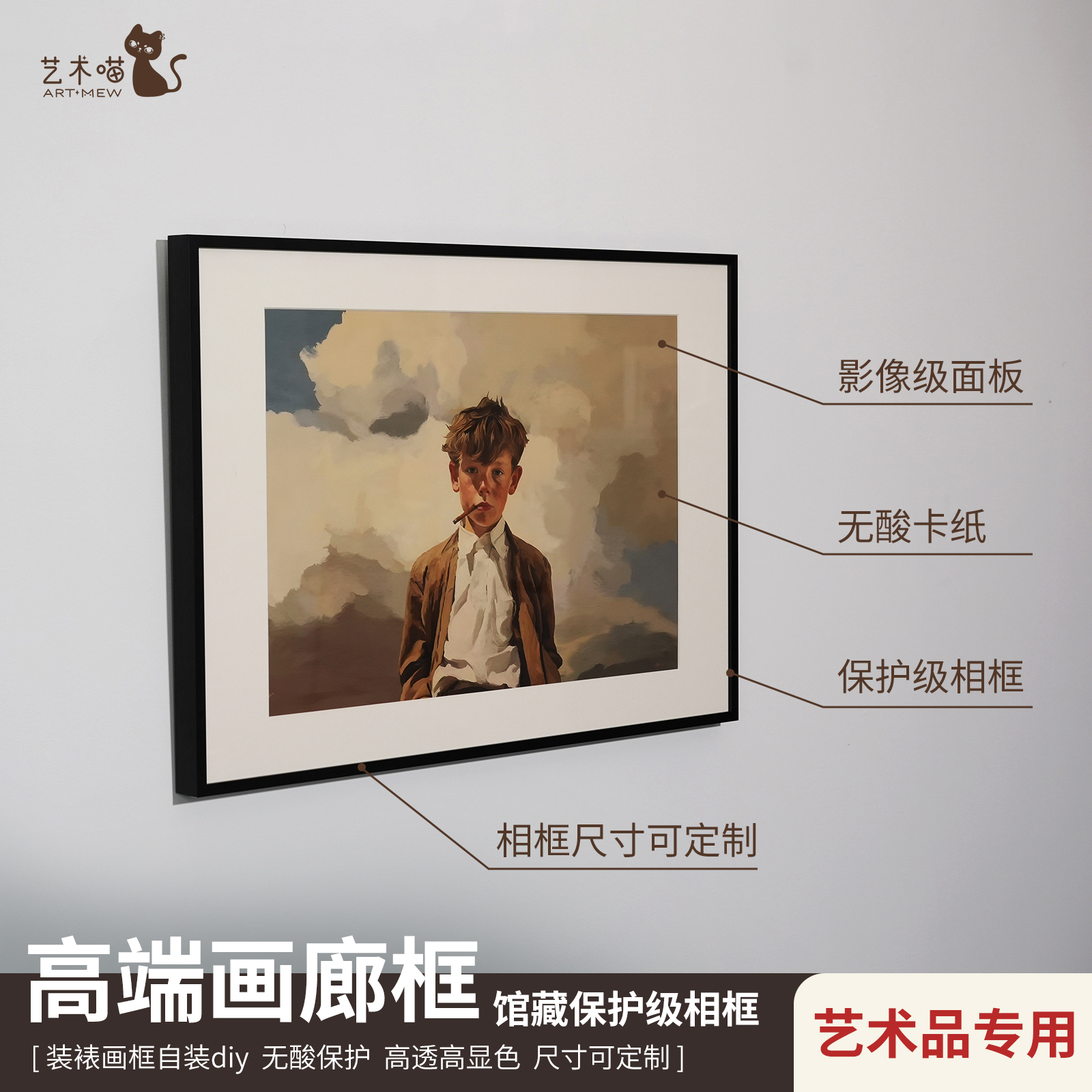 无酸高端艺术品级相框