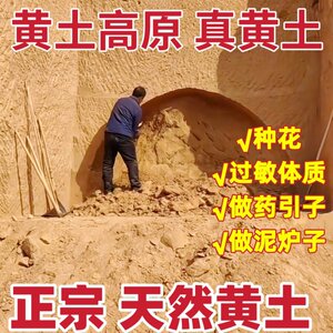 正宗天然黄土儿童玩的泥巴种菜用
