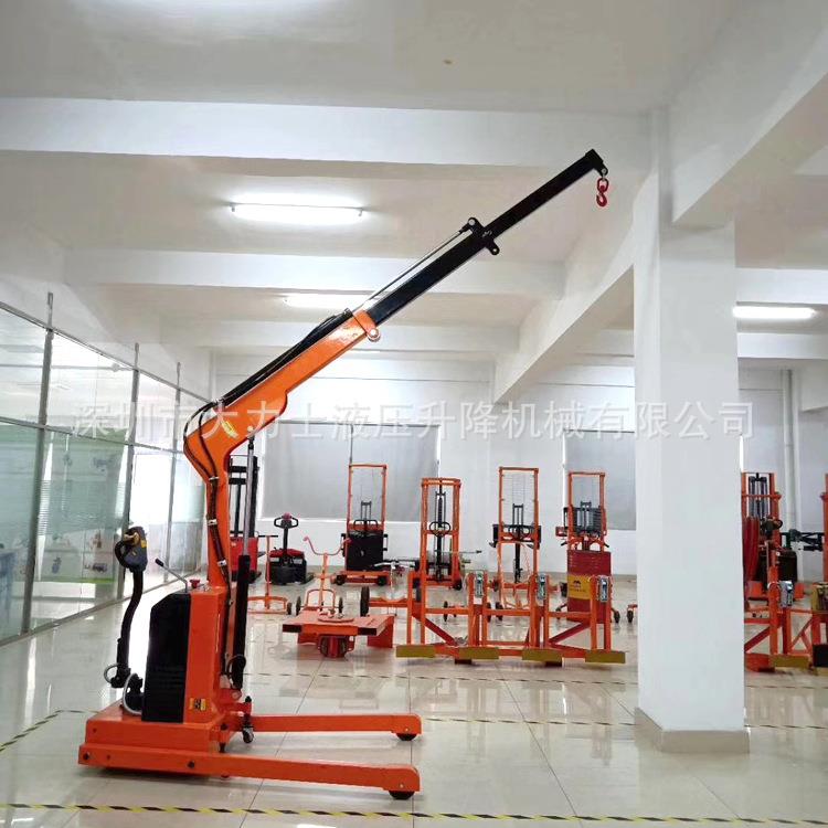 全电动单臂吊折叠伸缩悬臂吊配重式吊机自动吊钩搬运车