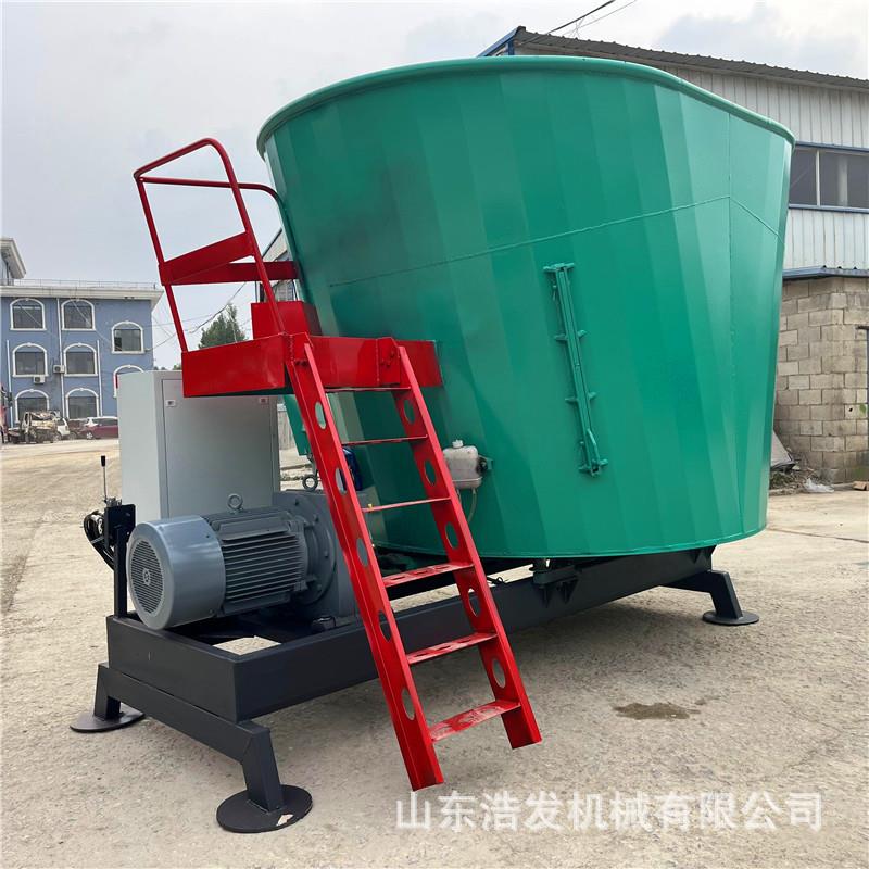 牧场饲草称重混料机tmr立式大型日粮制备机12立方秸秆粉碎搅拌机