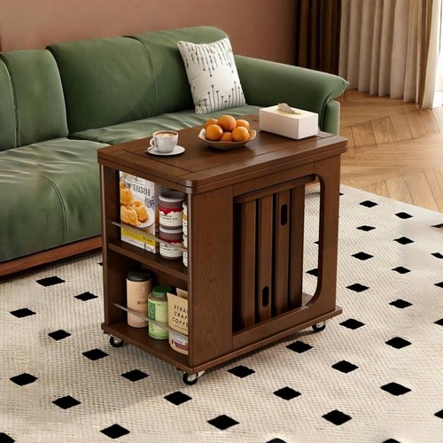 实木折叠多功能边几角几