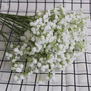 跨境仿真满天星植物假花摆件婚庆家居酒店室内户外人造花道具装饰