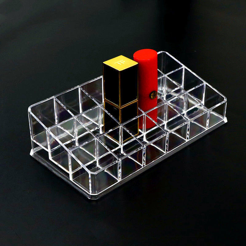 透明亚克力口红架展示架唇膏化妆品收纳盒唇膏展示架彩妆架18格子,收纳整理,口红收纳包/盒/袋,淘宝优惠券,粉丝福利购,淘宝优惠卷