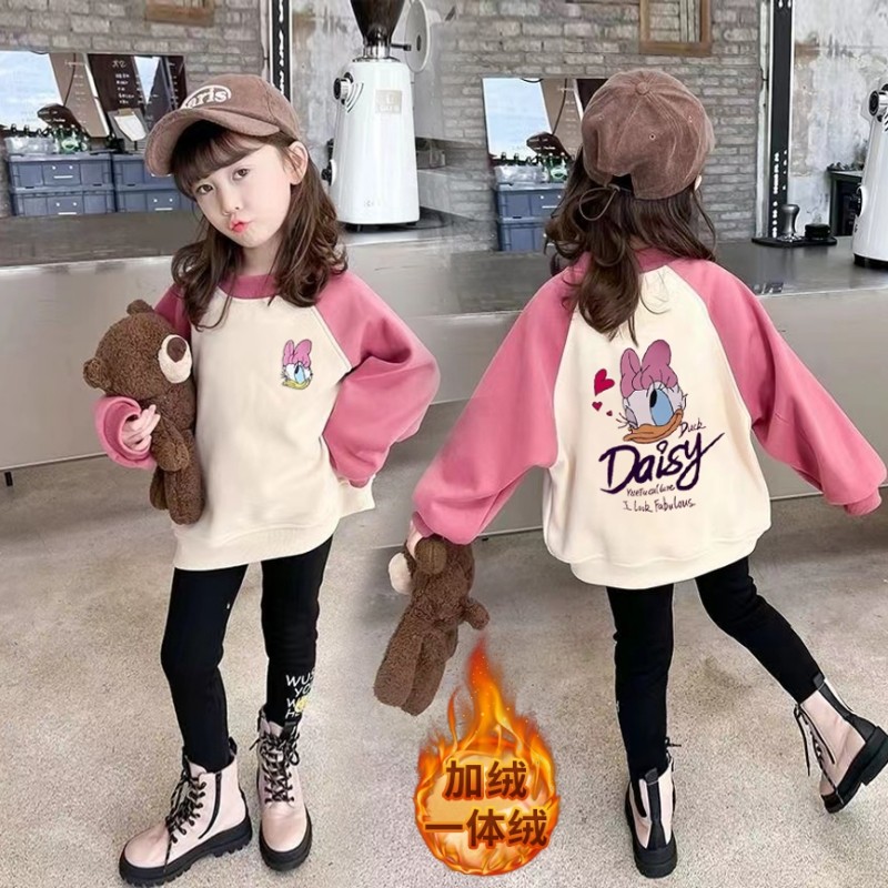 女童卫衣秋冬2025新款洋气童装