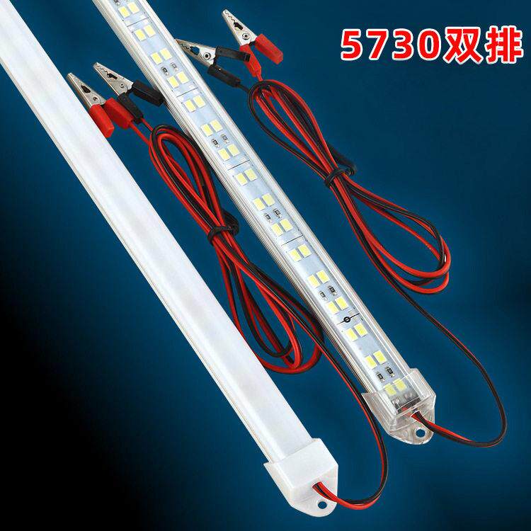 5630硬灯条12V72灯地摊灯夜市灯条地摊展柜货架LED灯条铝槽灯