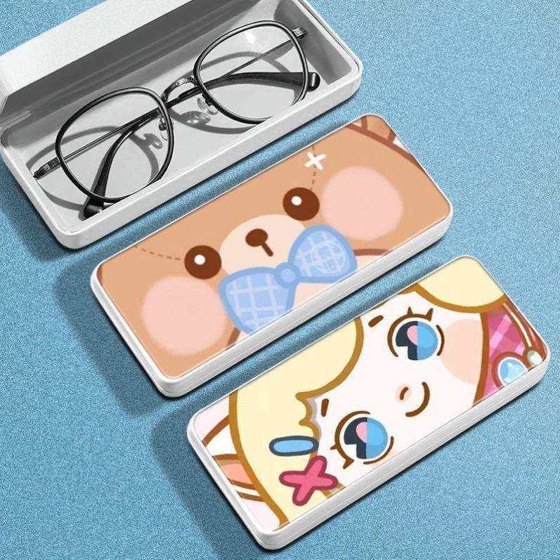 可爱蛋仔派对卡通眼镜盒仔仔熊JK妹劳改蛋近视眼镜盒小巧便携
