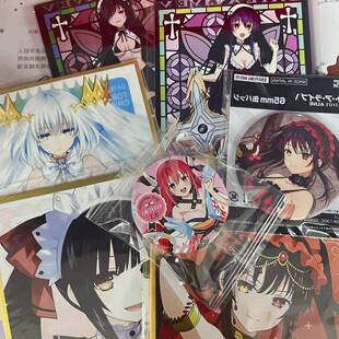 日谷散货约会大作战时崎狂三立绘吧唧色纸相卡折纸色纸琴里吧唧