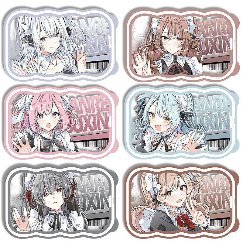 新款二次元新款小众恋人不行真唯纱月周边波浪卡套校园卡饭卡套定