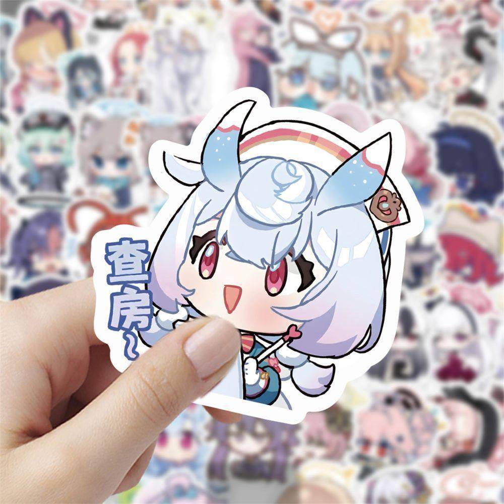 120张可爱蔚蓝档案Q版搞笑表情包贴纸趣味创意笔记本手机装饰贴画