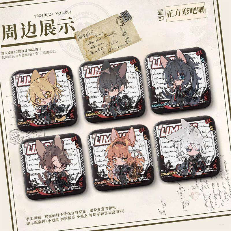 边狱巴士月亮计画 划镭射徽章李箱小唐浮士德鸿璐正方形吧唧谷子