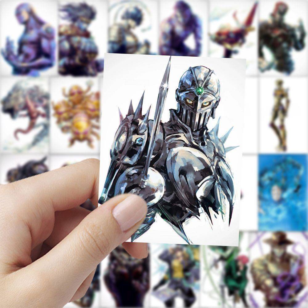 新款122张jojo的奇妙冒险插画贴纸创意卡通二次元动漫手机壳笔记