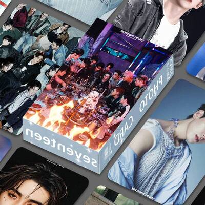 新款seventeen小卡55张盒装崔胜澈文俊辉权顺荣全圆佑拍立得照片