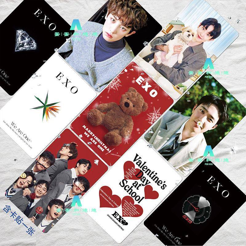 EXO镭射小卡56张盒装边伯贤张艺兴朴灿烈专辑小卡原创自印LOMO卡