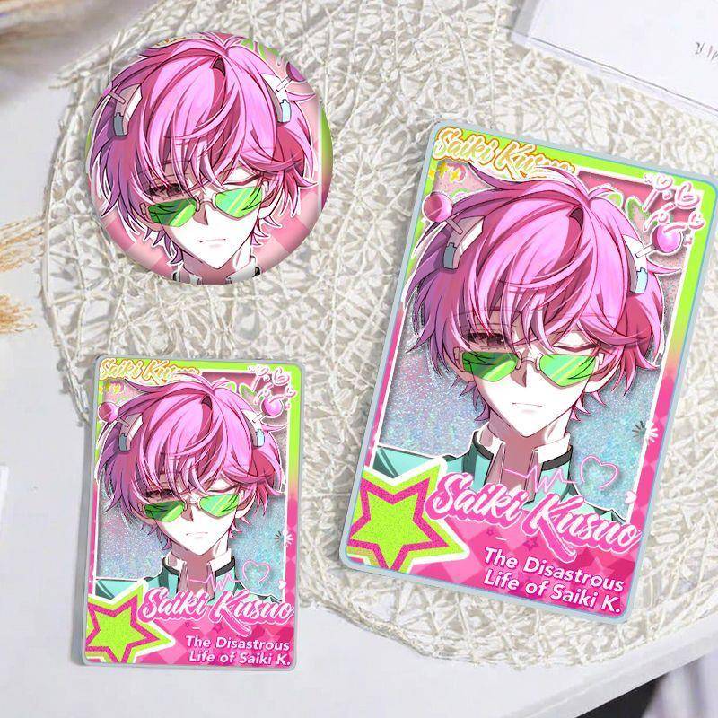 齐木楠雄的灾难流沙麻将咕卡吧唧礼物徽章摆件立牌学生创意咕卡砖