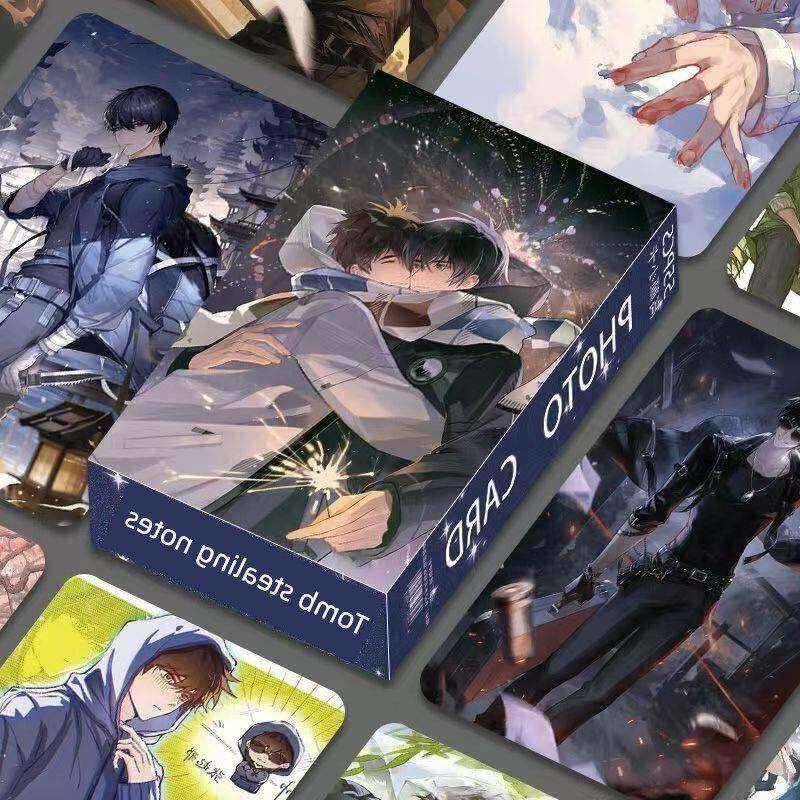 盗墓笔记55张二次元镭射覆膜小卡动漫周边张起灵吴胖子吴邪不重覆