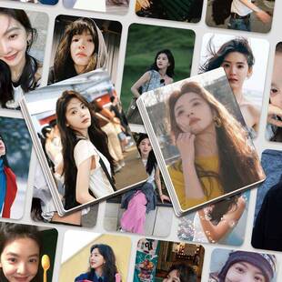 章若楠高颜小卡55张3寸圆角卡拍立得同款周边亮面LOMO卡自印卡ins