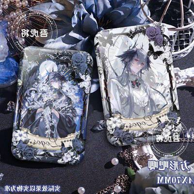 明日方舟逻各斯Logos同人周边长方形双闪吧唧谷子徽章背包挂饰女