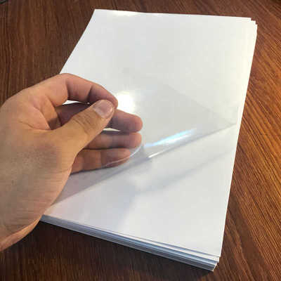 A4沙面透明磨砂PVC可激光打印不干胶空白标贴覆膜相片保护膜窗户
