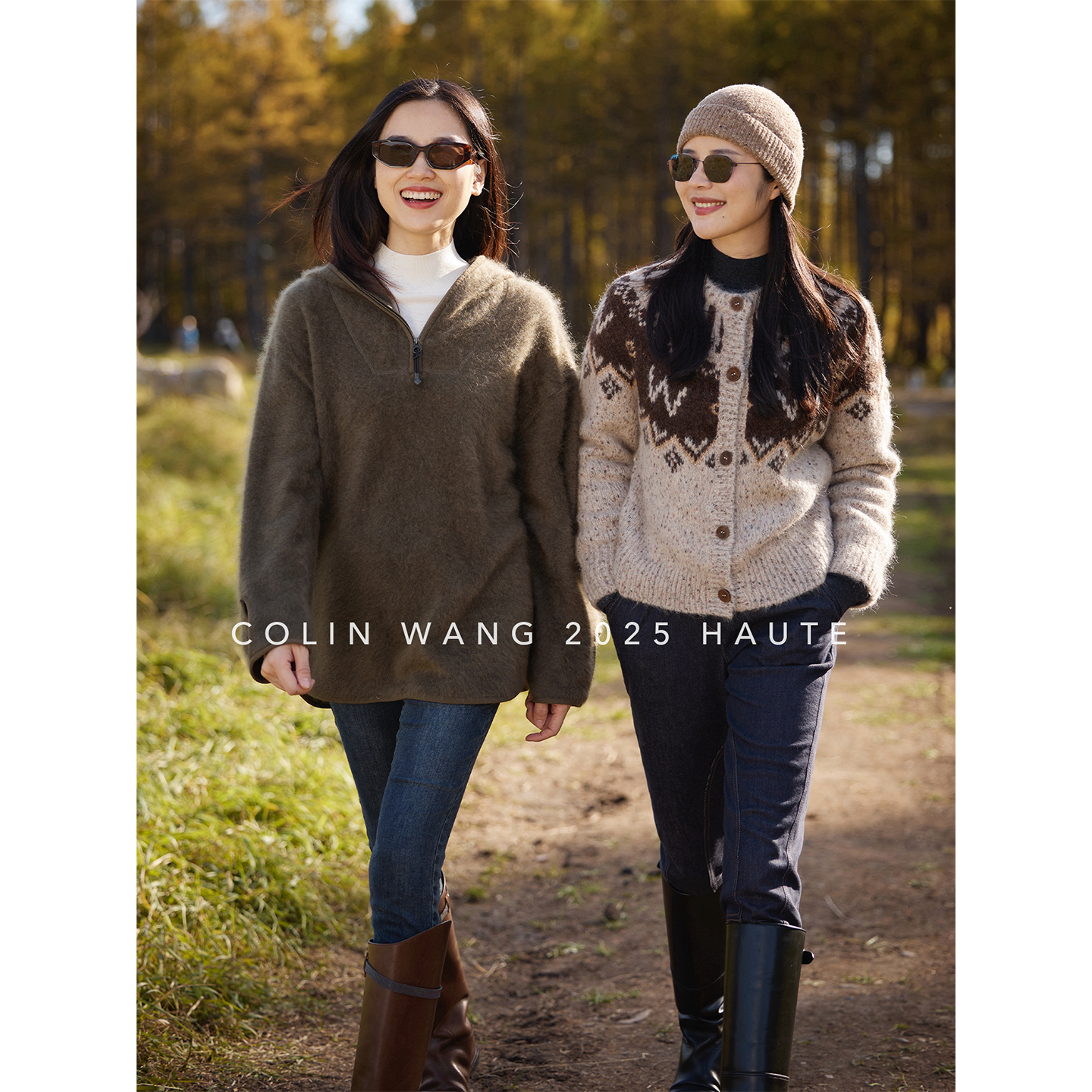 COLINWANG-LIFE STYLE|意大利进口羊毛花纱费尔岛针织套头衫/开衫