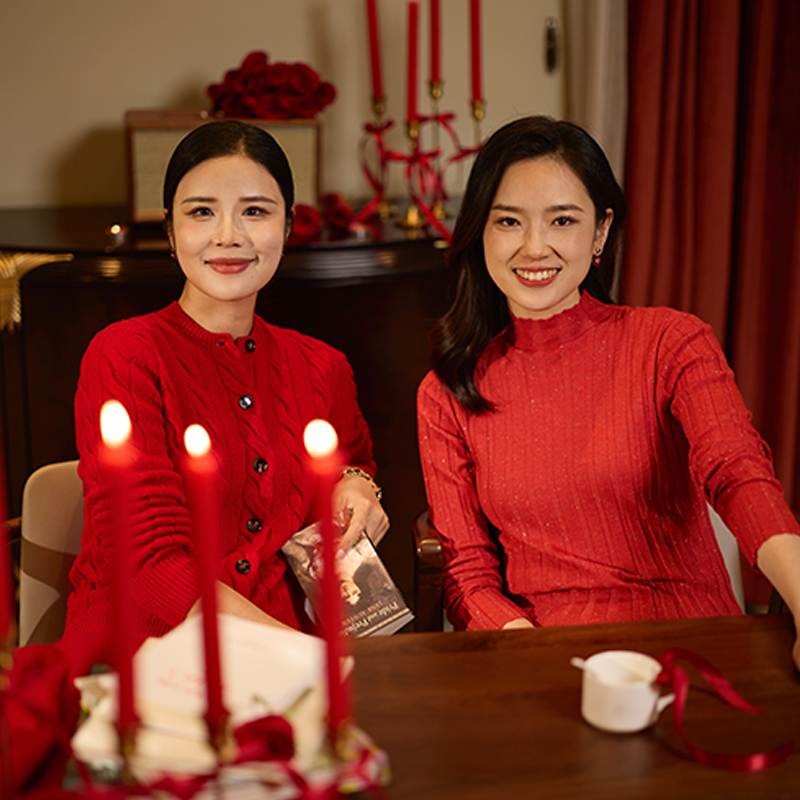 COLINWANG-明媚之秋|意大利Cariaggi羊毛显瘦打底针织衫2024秋