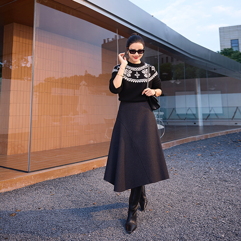 COLINWANG-大地礼赞|意大利LF羊绒重工手工钉钻费尔岛针织衫毛衣