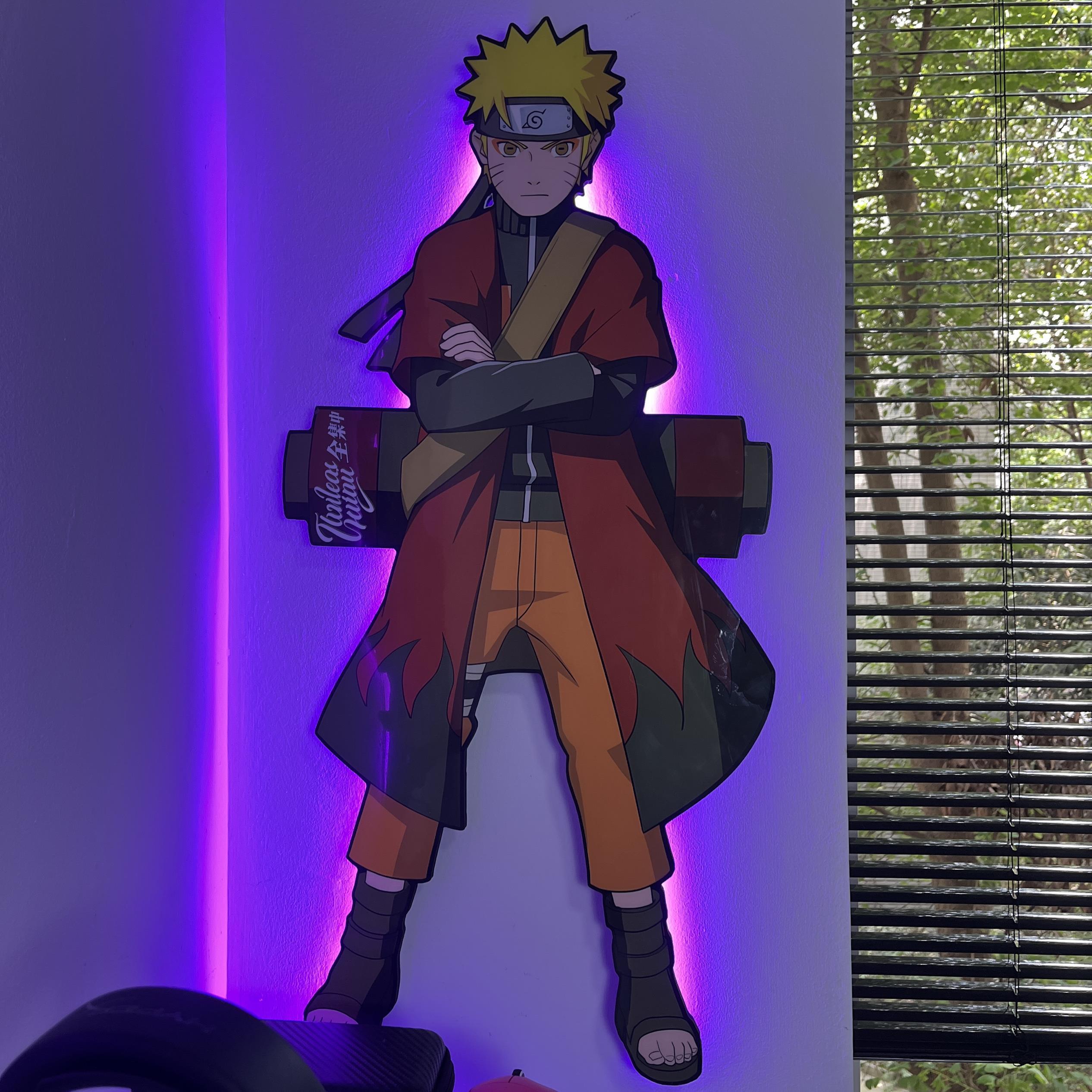 火影忍者发光画立体客厅卧室电竞房装饰画挂画生日礼物配电箱摆件