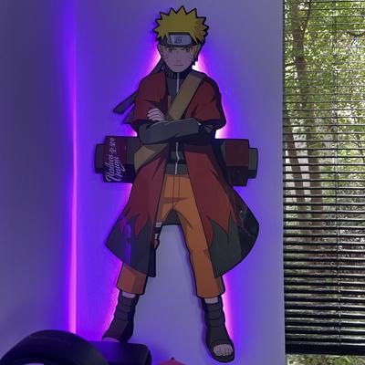 火影忍者发光画立体客厅卧室电竞房装饰画挂画生日礼物配电箱摆件