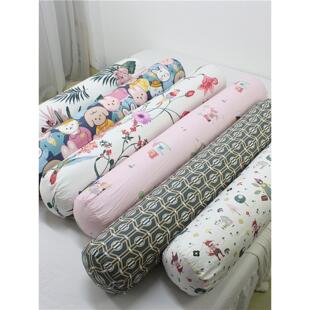 夏季长绒棉长条枕儿童孕妇床上用品抱枕睡觉夹腿枕可拆洗圆柱枕头