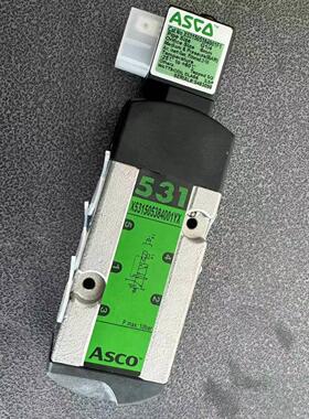 原装ASCO电磁阀X531505384001F1 G1/4两位五通管接式不防爆不锈钢