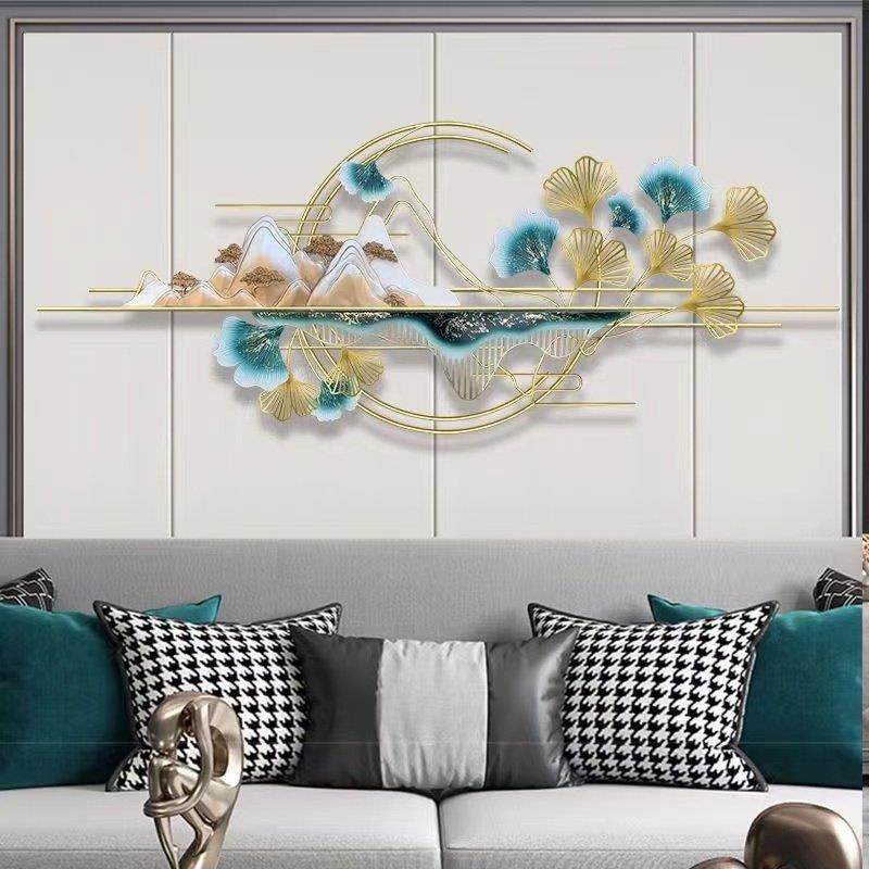 新中式江山大业招财轻奢客厅沙发背景装饰墙饰壁饰创意墙面大挂件,家居饰品,壁饰,淘宝优惠券,粉丝福利购,淘宝优惠卷