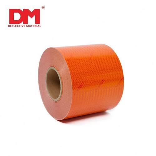 DM/道明危化车辆橙色警示带厂家直销微棱镜花纹安全警示反光膜