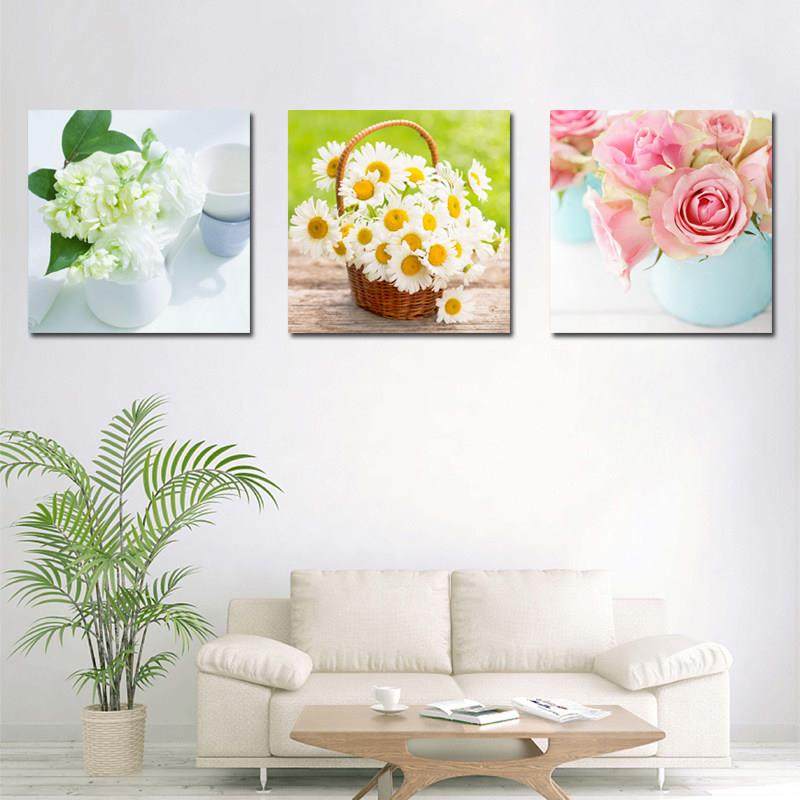 现代清新花卉客厅装饰画餐厅卧室床头无框画简约壁画走廊挂画墙画,家居饰品,现代装饰画,淘宝优惠券,粉丝福利购,淘宝优惠卷