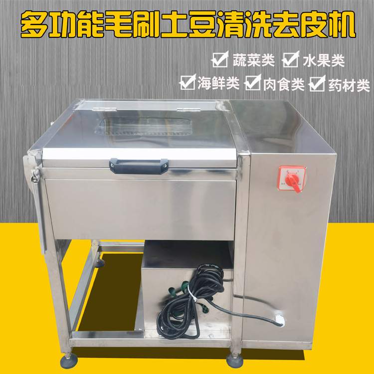 花生清洗机商用大型全自动板栗核桃大枣清洗机新款毛刷红枣清洗机