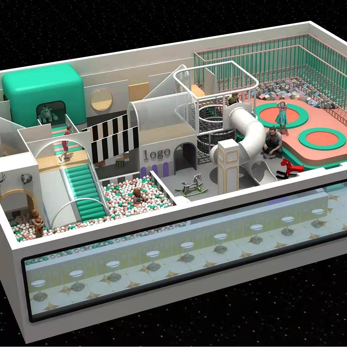 滑滑梯儿童室内家用2至10岁城堡滑梯秋千组合小型游乐园宝宝玩具6