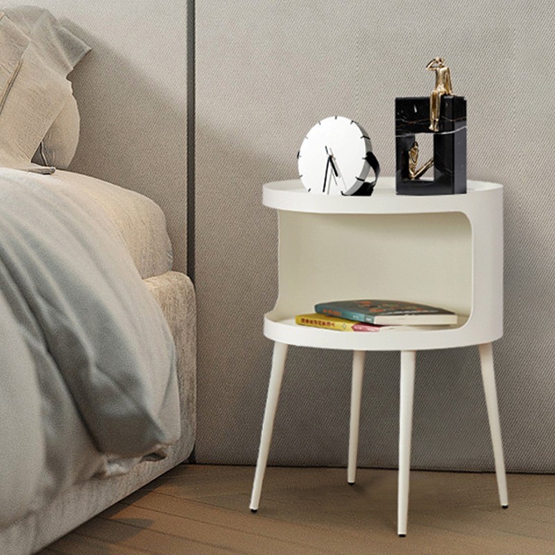 北欧轻奢现代简约牀头柜圆茶几卧室牀边桌小户型客厅沙发边几角几